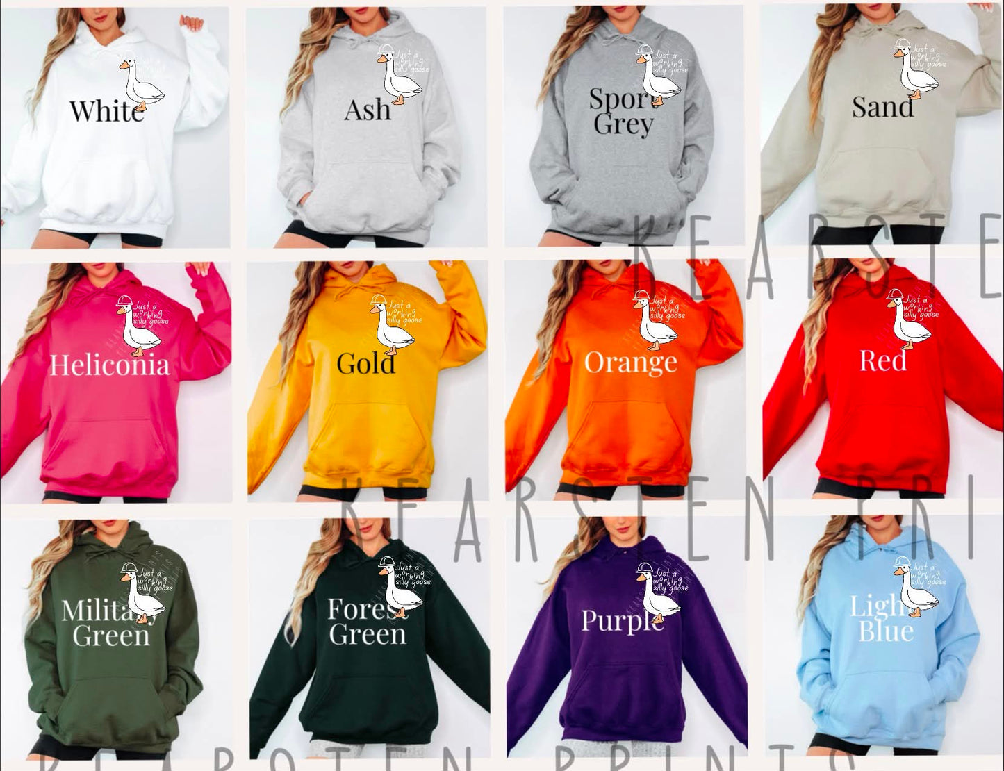 White Line Silly Goose Hoodie